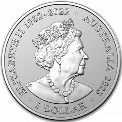 RAM AUSTRALIE 1 Dollar Argent 1 Once Dauphin a Dents Rugueuses 2023 ⏰