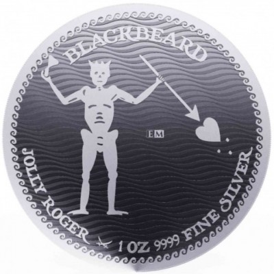 NIUE 2 Dollars Argent 1 Once Barbe Noire Jolly Roger 2023
