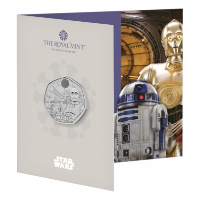 GRANDE BRETAGNE 50 Pence Star Wars: R2-D2 and C-3PO 2023