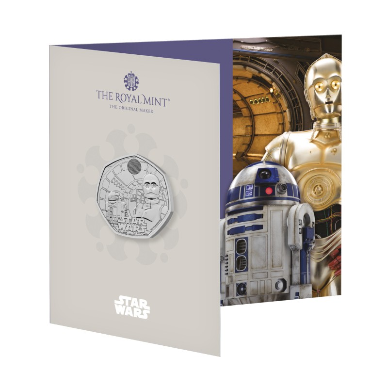 GRANDE BRETAGNE 50 Pence Star Wars: R2-D2 and C-3PO 2023