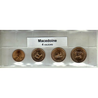 Macédoine série de 4 pièces de monnaie