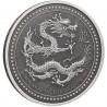 SAMOA 2 Dollars Argent 1 Once Antique Année du Dragon de Bois 2024