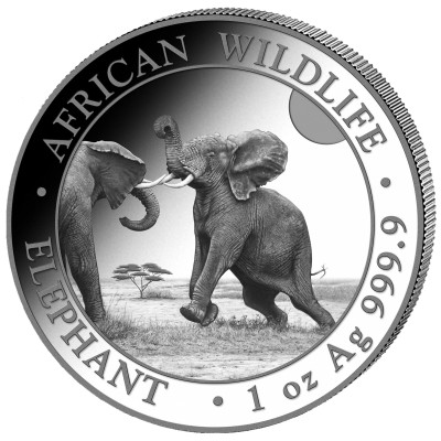 SOMALIE 100 Shillings Argent 1 Once Eléphant 2024