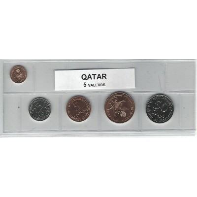 Qatar série de 5 pièces de monnaie
