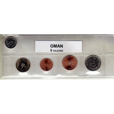 Oman série de 5 pièces de monnaie