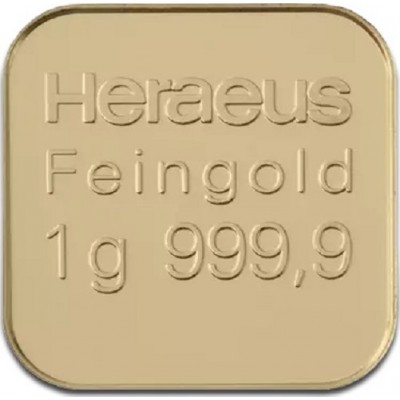 Lingotin OR 1 Gramme 999/1000 Heraeus