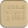 Lingotin OR 1 Gramme 999/1000 Heraeus