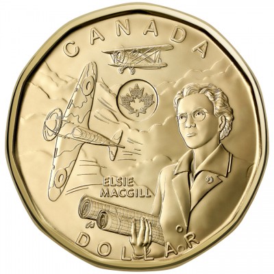 CANADA 1 Dollar Hommage à Elsie MacGill 2023 ⏰