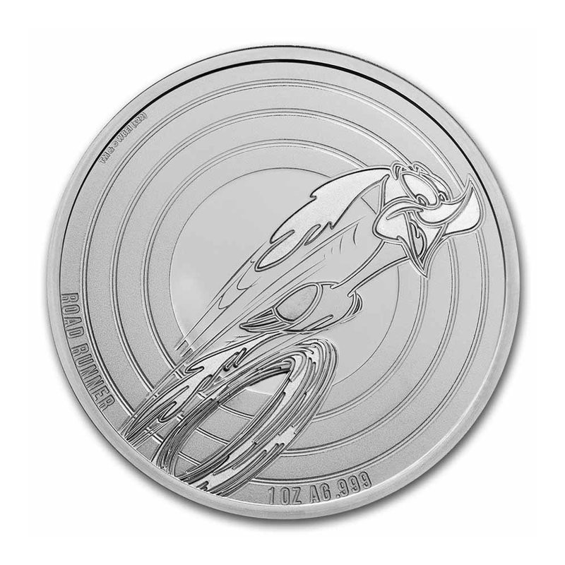 ILES SAMOA 5 Dollars Argent 1 Once Looney Tunes Bip Bip 2023 ⏰