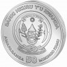 RWANDA 50 RWF Argent 999/1000 1 Once Année du Dragon 2024 ⏰
