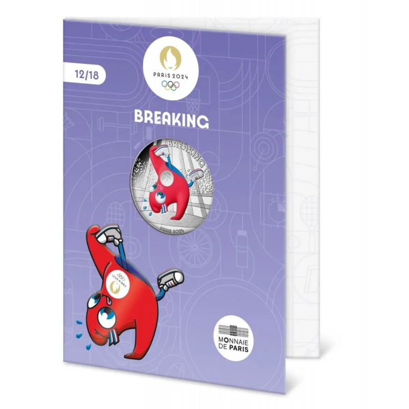 FRANCE Collection JO 2024 10 Euros Argent 2023 Breaking 12/18