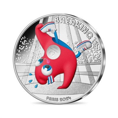 FRANCE Collection JO 2024 10 Euros Argent 2023 Breaking 12/18