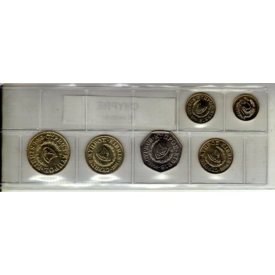 Chypre série de 6 pièces de monnaie