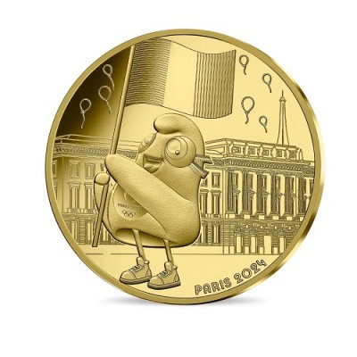 FRANCE Collection JO 2024 250 Euros Or 2023 Mascotte 2023