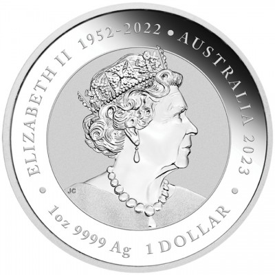 AUSTRALIE 1 Dollar Argent 1 Once Phoenix et Koi Rouge et Or 2023