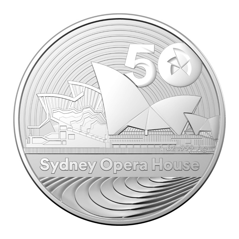 RAM 1 Dollar Argent 1 Once 50 Ans de l'Opéra de Sydney 2023
