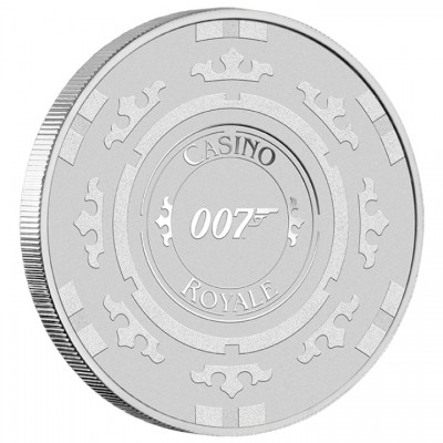 TUVALU 1 Dollar Argent 1 Once James Bond Casino Royal 2023 ⏰