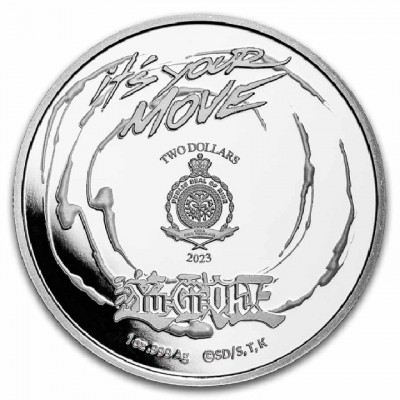 NIUE 2 Dollars Argent 1 Once Yu-Gi-Oh 2023 ⏰