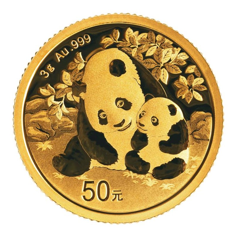 CHINE 50 Yuan Or 3 grammes Panda 2024 ⏰