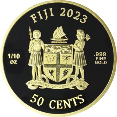 ILES FIDJI 50 Cents Or 1/10 Once Chats 2023