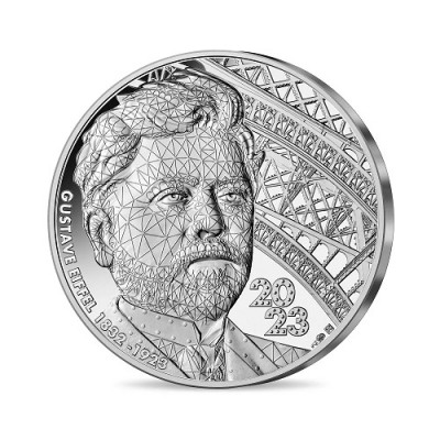 FRANCE 10 Euro Argent Gustave Eiffel 2023