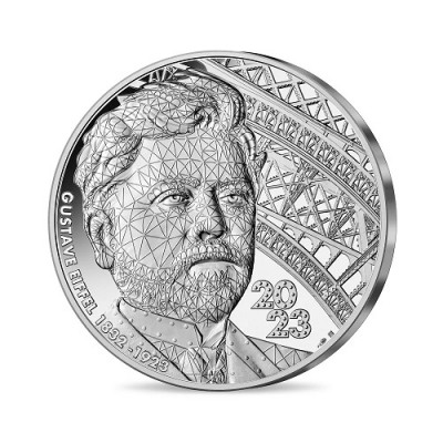 FRANCE 100 Euro Argent Gustave Eiffel 2023