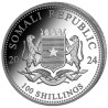 SOMALIE 100 Shillings Argent 1 Once Doré Eléphant 2024