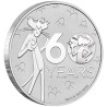 TUVALU 1 Dollar Argent 1 Once 60 Ans Panthère Rose 2024 ⏰