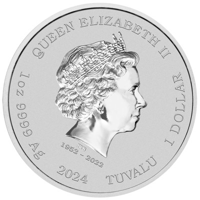 TUVALU 1 Dollar Argent 1 Once 60 Ans Panthère Rose 2024 ⏰