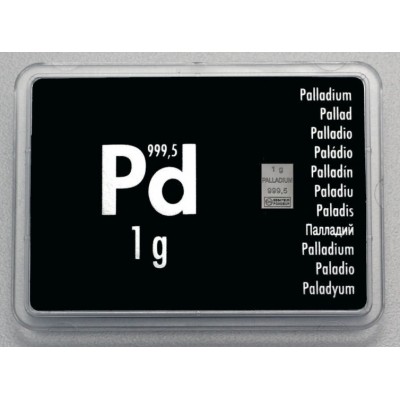 Lingot Palladium 999/1000 1 Gramme