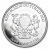 TCHAD 5000 Francs Argent 1 Once Panda Roux 2023
