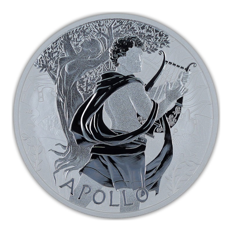 TUVALU 1 Dollar Argent 1 Once Dieux de l'Olympe Apollon 2023