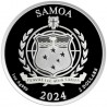 SAMOA 2 Dollars Argent 1 Once Aigle Royal 2024 ⏰