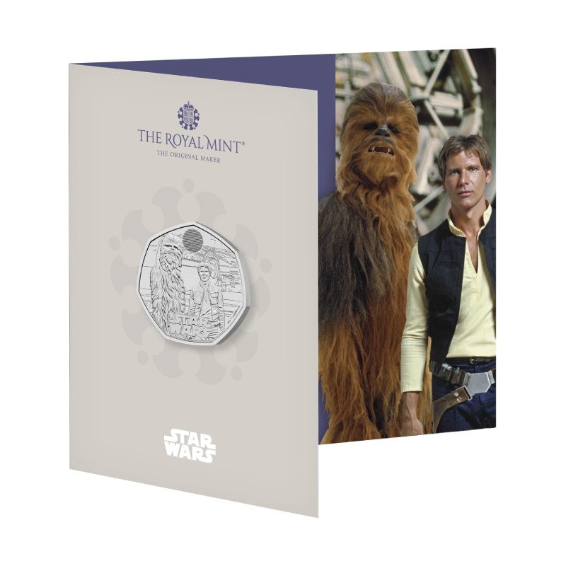 GRANDE BRETAGNE 50 Pence Star Wars Han Solo et Chewbacca 2023