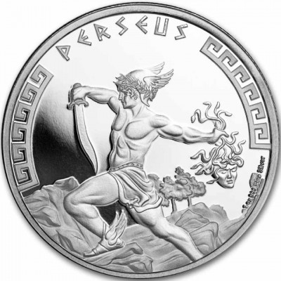 NIUE 2 Dollars Argent 1 Once Mythologie Grecque Persée 2024