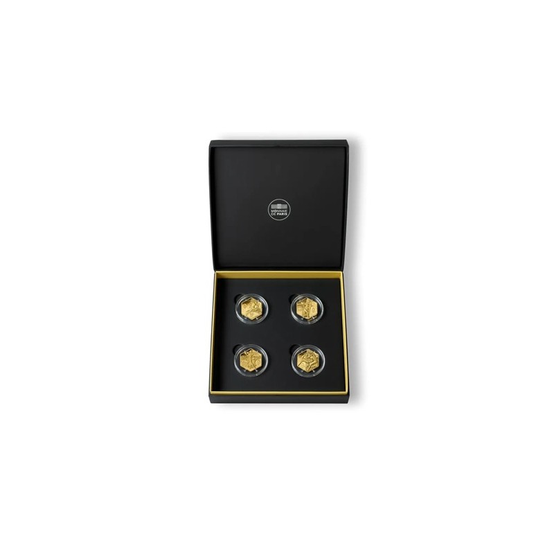 FRANCE Coffret + 4 x 250 euro Commémorative JO 2024 Série Sport ⏰