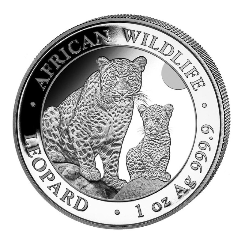 SOMALIE 100 Shillings Argent 1 Once Wildlife Léopard 2024