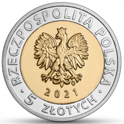 POLOGNE 5 Zloty Château de Książ à Wałbrzych 2021 ⏰