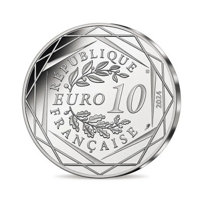 FRANCE COLLECTION JO 2024 10 EUROS ARGENT 2024 Tahiti 7/18