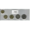 Serbie série de 5 pièces de monnaie