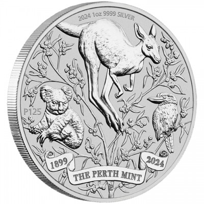 AUSTRALIE 1 Dollar Argent 1 Once 125 Ans de la Perth Mint 2024