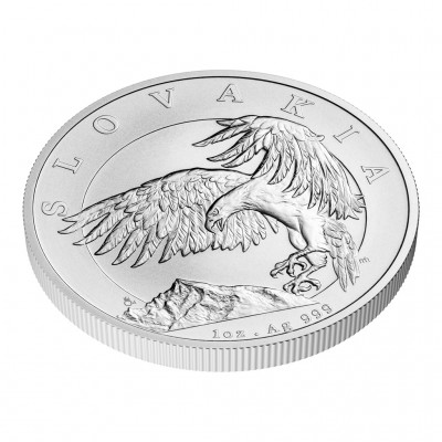 NIUE 2 Dollars Argent 1 Once Aigle Slovaque 2024