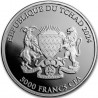 TCHAD 5000 Francs Argent 1 Once Panda Roux 2024 ⏰