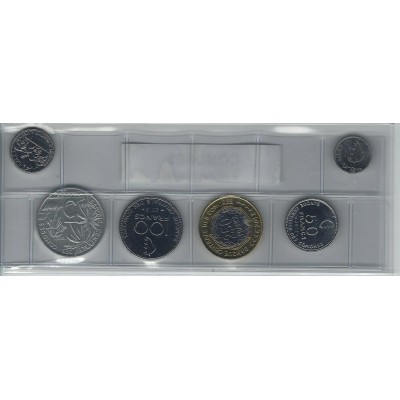 Comores série de 6 pièces de monnaie