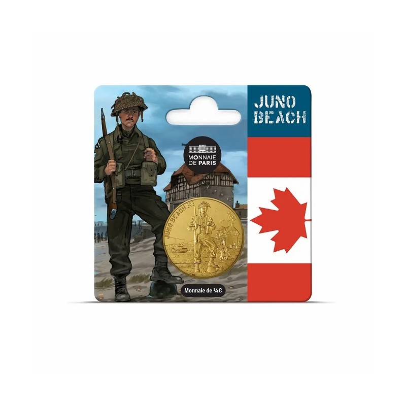 FRANCE 1/4 euro Commémorative 80 ans du D-Day Juno Beach