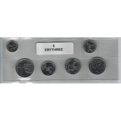 Erythrée série de 6 pièces de monnaie