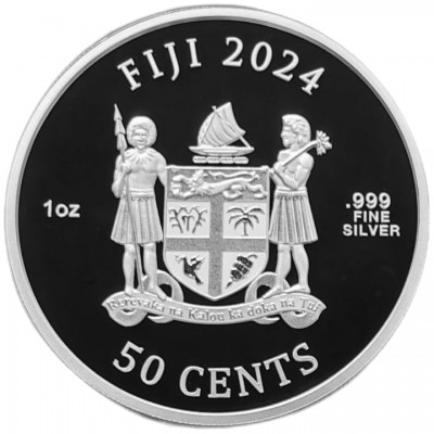 FIDJI 50 Cents Argent 1 Once Popeye 2024