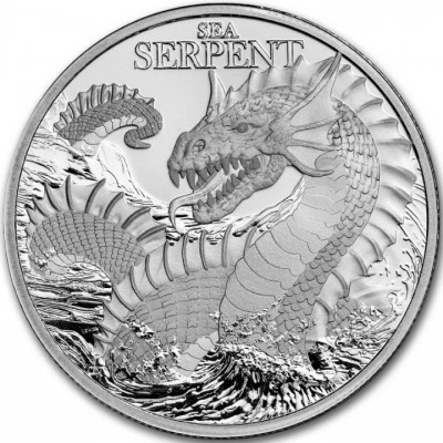 NIUE 2 Dollars Argent 1 Once Serpent de Mer 2024 ⏰