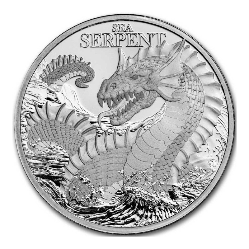 NIUE 2 Dollars Argent 1 Once Serpent de Mer 2024 ⏰