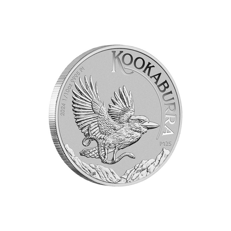 AUSTRALIE 15 Dollars Platine 1/10 Once Kookaburra 2024 ⏰